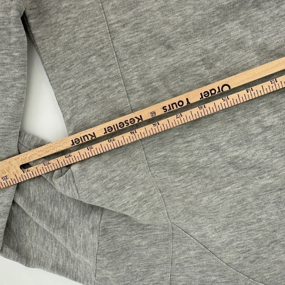 Sweaty Betty Gray Long Sleeve Crew Sweatshirt Top Split side Small